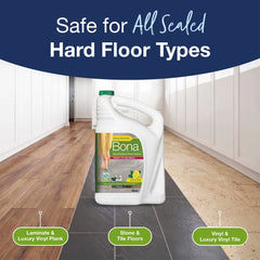 Bona Lemon Mint Cleaning Products Multi-Surface Cleaner Spray + Mop All Purpose Floor Cleaner