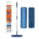 Bona Floor Mop Starter Kit - 2-in-1 Wet + Dry Floor Sweeping + Mopping: Metal Handle, Microfiber Pads, Grip Handle