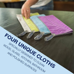 Bona Value Pack Reusable Microfiber Cleaning Cloth - 4ct