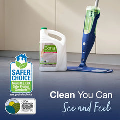 Bona Cleaning Products Multi-Surface Cleaner Spray + Mop All Purpose Floor Cleaner - Unscented