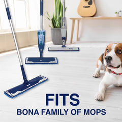 Bona Pet System Microfiber Sweeping Pad: Non-Abrasive, Reusable, For Laminate and Wood Surfaces