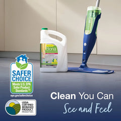 Bona Lemon Mint Cleaning Products Multi-Surface Cleaner Spray + Mop All Purpose Floor Cleaner