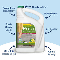 Bona Lemon Mint Cleaning Products Multi-Surface Cleaner Spray + Mop All Purpose Floor Cleaner