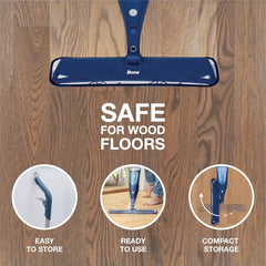Bona Wood Floor Mop Starter Kit - 1 Spray Mop, 1 Reusable Microfiber Mopping Pad, 1 Refillable Wood Floor Cleaner Liquid